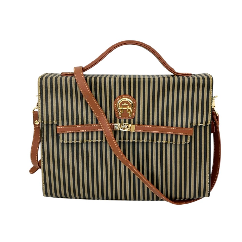 Chenson Vintage Striped Satchel